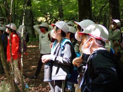 富士山学びの森でのレクチャー